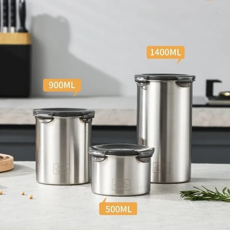 Food Storage With Dividers - 304 Roestvrij Luchtdichte Containers Voor Voedselopslagcontainers