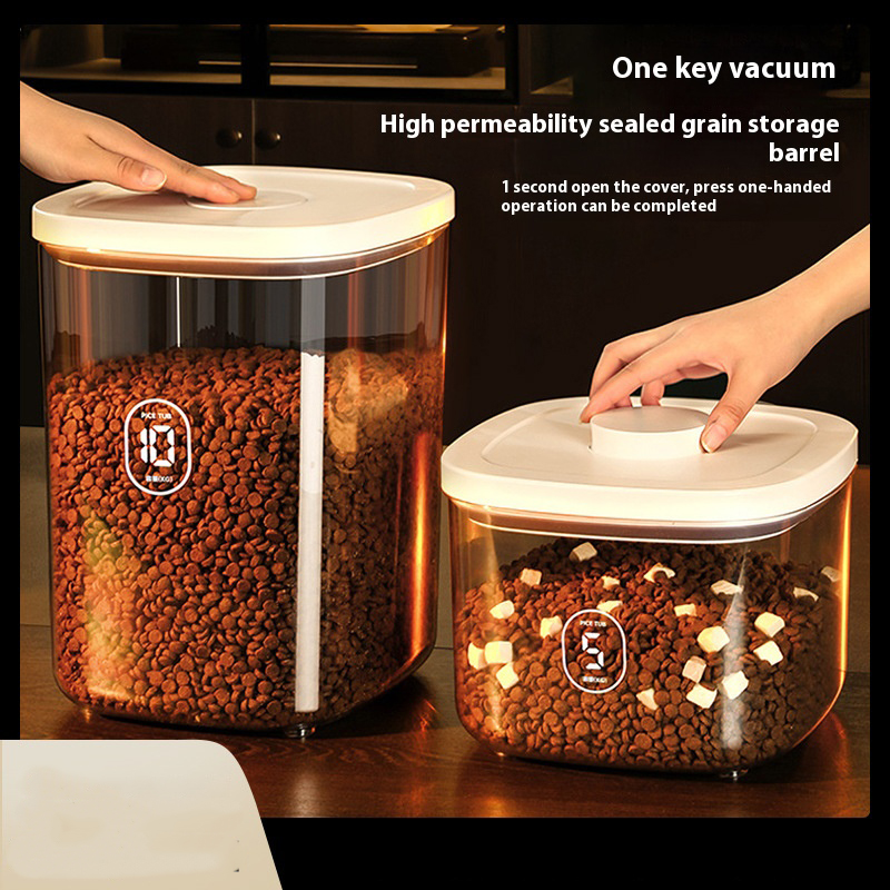 Food Storage Containers - Opbergemmer voor kattenvoer, verzegelde container, vochtbestendig