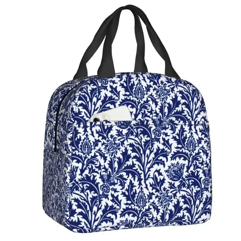Food Storage Bag - William Morris Thistle Damask thermisch geïsoleerde