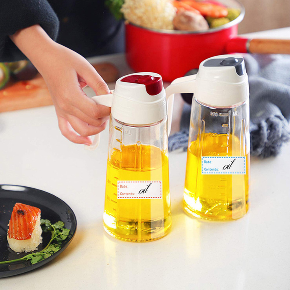 Food Storage Labels - 2 rollen rechthoekige etiketten voor voedsel,