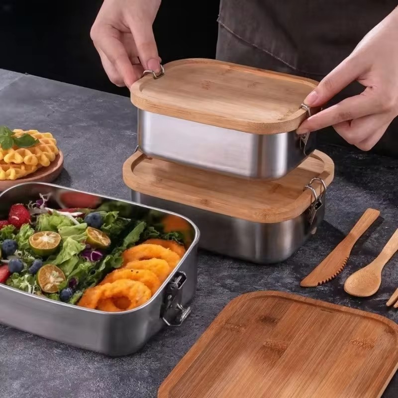 Duurzame lunchbox van roestvri - Food Storage Meals recensie en prijs