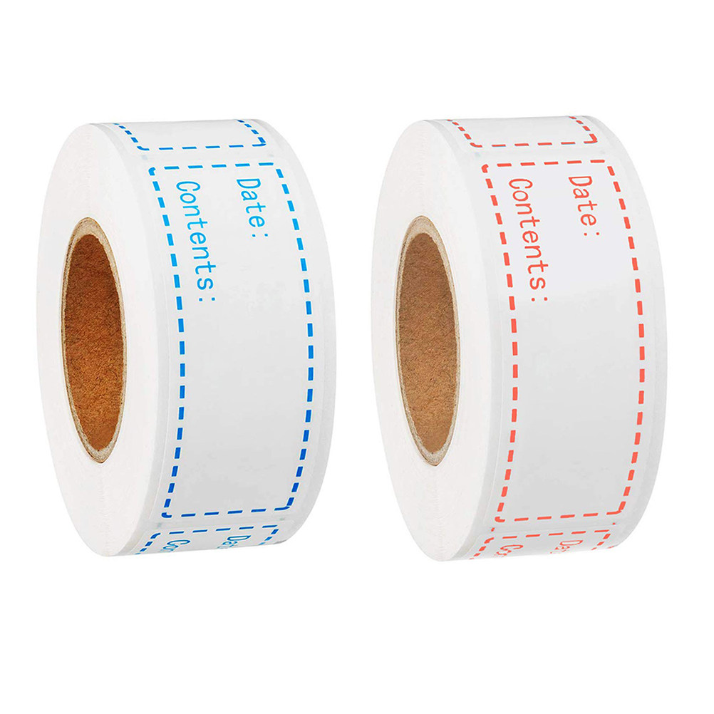 2 rollen rechthoekige etikette - Food Storage Labels recensie en prijs