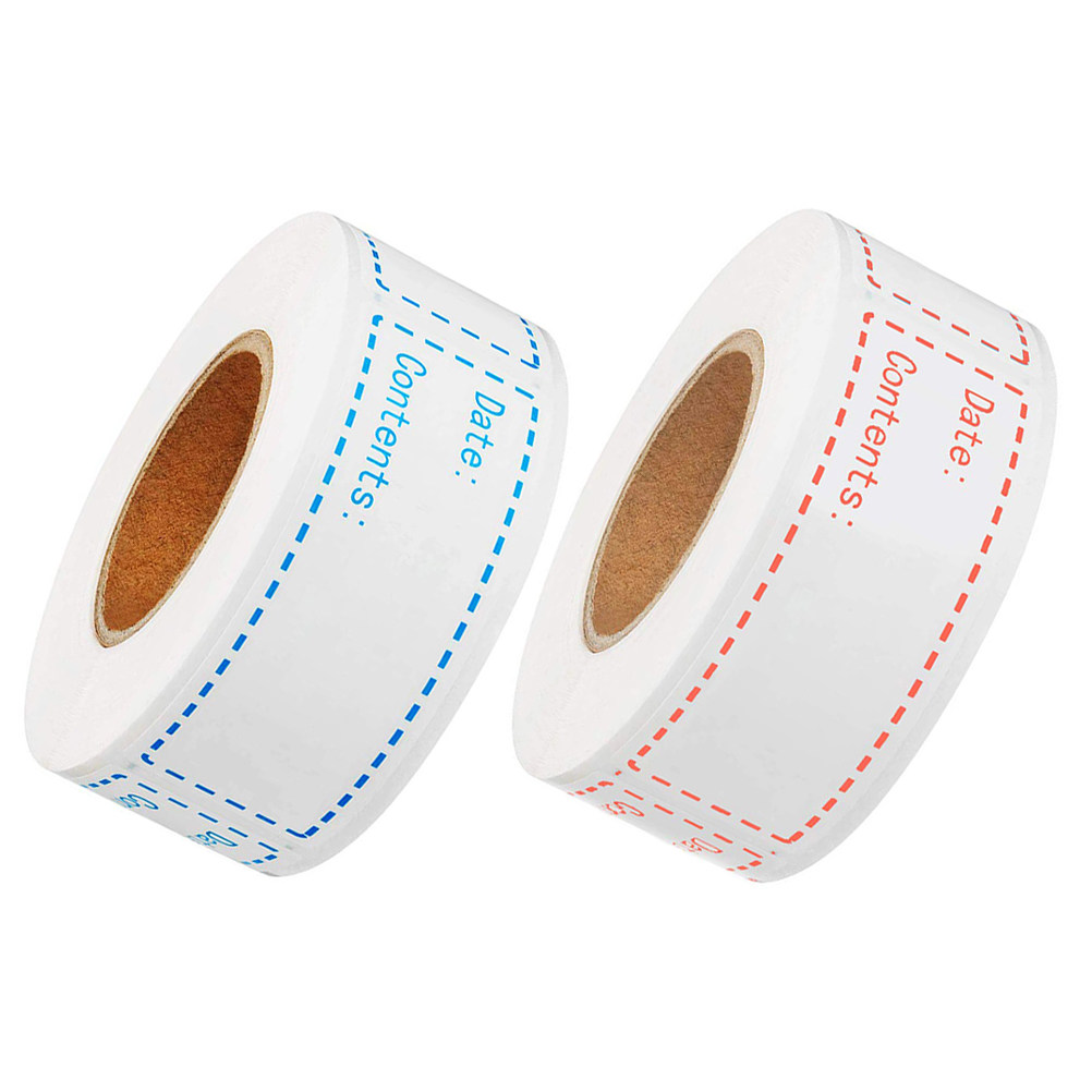 2 rollen zelfklevende voedsel  - Food Storage Labels recensie en prijs