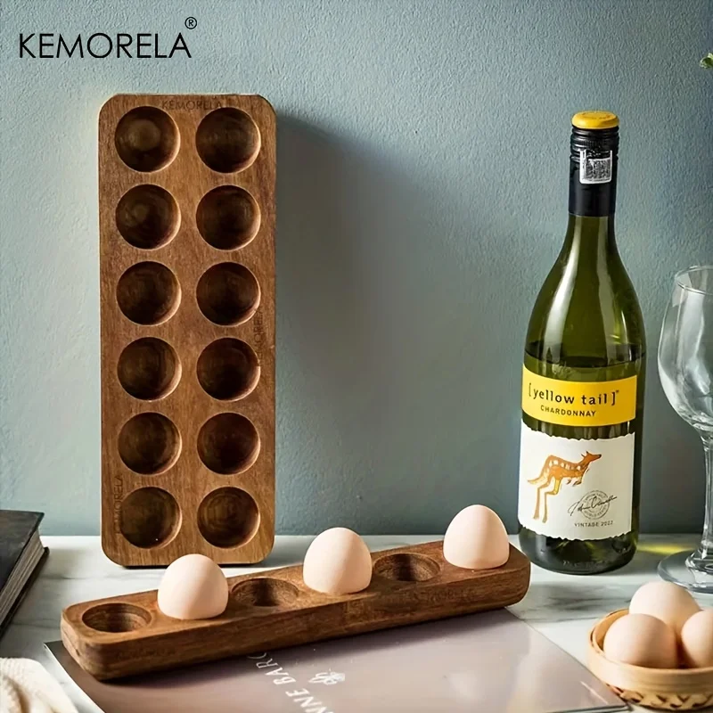 KEMORELA 1PCS moderne houten e - Food Storage With Dividers recensie en prijs