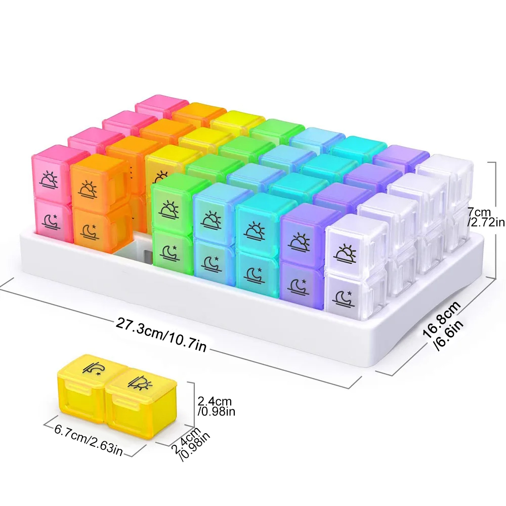 Maandelijkse pillenorganizer 2 - Food Storage With Dividers recensie en prijs