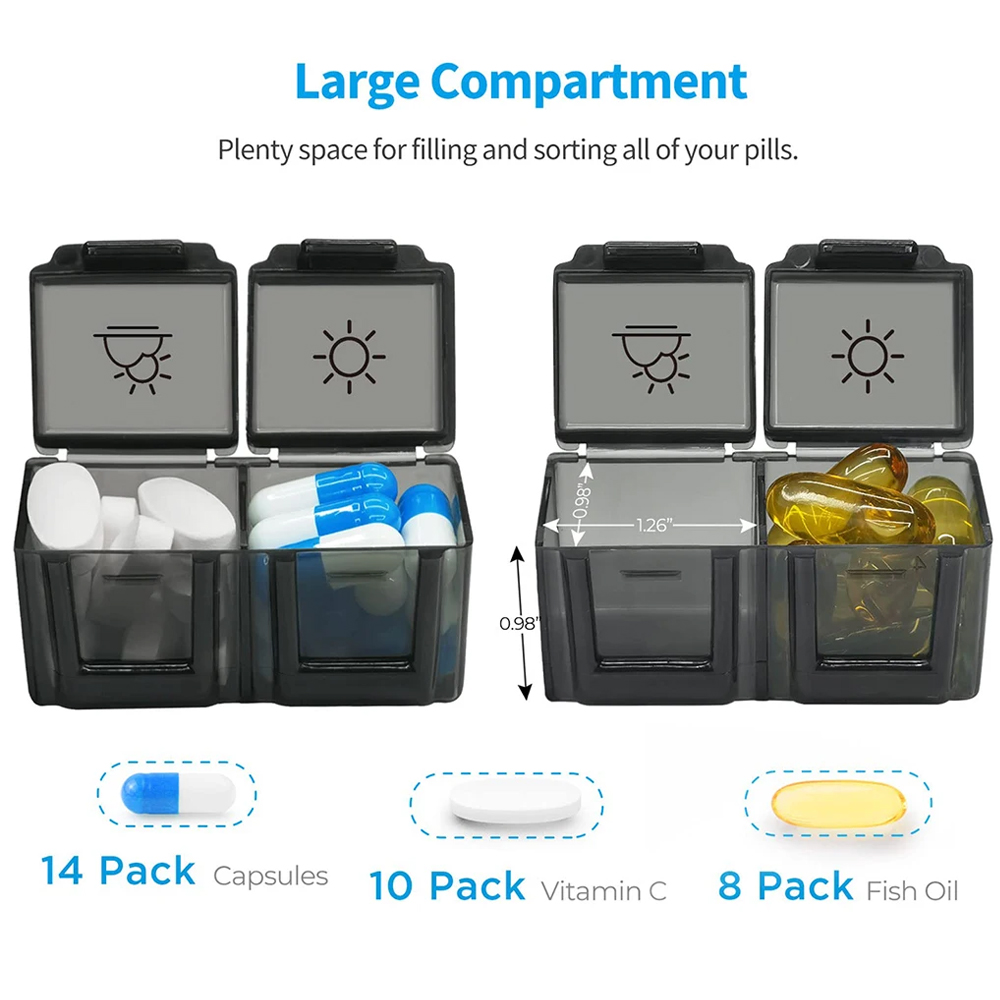 Maandelijkse pillenorganizer 2 - Food Storage With Dividers recensie en prijs